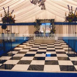 Portable Flooring, Dance Floor, Demountable Flooring. Black & White thumbnail-4
