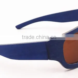 Fashion Wood 8 Bit Wood Sunglasses Big Curve Sports Eyeglasses thumbnail-4