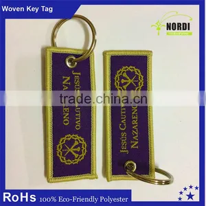 Customized Christmas Gift Embroidered Keychain for Multiple Keys thumbnail-4