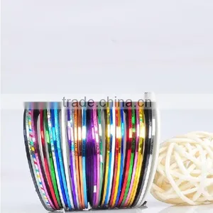 30 Colors Multicolor Nails Striping Tape Line DIY Nail Art Tips Decoration Sticker thumbnail-1