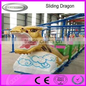 Amusement Park Rides Kids Game Playground Sliding Dragon Small Roller Coaster for Sale thumbnail-3