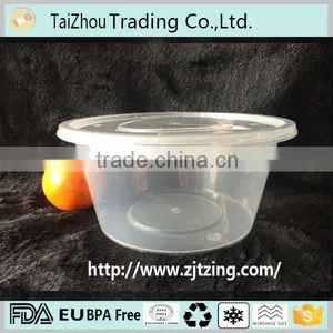 Plastic Clear Containers Microwave Freezer Safe Takeaway Food Storage 650ml thumbnail-2