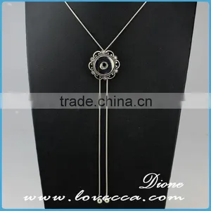Made in China Custome Silver Button Pendant Necklace Jewelry for Sale thumbnail-3