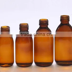 30ml-125ml-500ml Amber Glass Bottles For Syrup/Oil DIN28 or PP28 Neck thumbnail-1