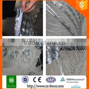 Cross Barbed Wire Coil Concertina Razor Wire thumbnail-2