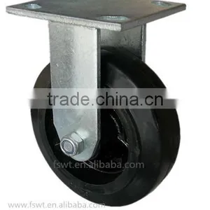 2015 Newest Roller Bearing Double Brake Rubber Industrial Casters thumbnail-5