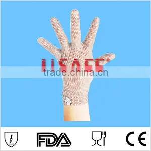 Full Metal Structure Chain Mail Stainless Steel Wire Mesh Cut Proof Gloves thumbnail-1