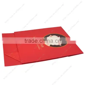 Chinese Red Foldable Magnetic Closure Gift Paper Box thumbnail-5