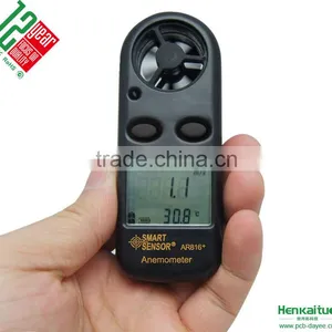 AR816+ Mini Anenometer Digital Vane Wind Speed Meter With Temperature Sensor thumbnail-4
