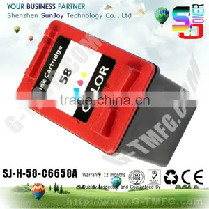 Wholesale Printer Ink Cartridge Compatible C6658A 58 for Deskjet 3800 Series HP Deskjet 3845 3843 3847 3845xi Color Inkjet Print thumbnail-1
