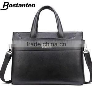 Business Brown Leather Men Briefcase Messenger Hand Bags Fashion thumbnail-2