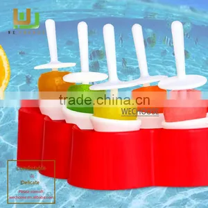 Summer Love Wholesale Eco-Friendly Ice Popsicle Mold Safe and Durable Custom Silicone Ice Cube Tray for DIY Ice Cream thumbnail-4