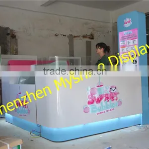 High End 3D Design Drink Kiosk of Coffee Bar Cafe Bar Counter thumbnail-1