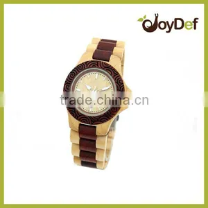 2016 Popular Wholesale Price Natural Bamboo Wood Noveties Lady Watch for Men and Women thumbnail-1