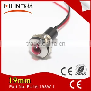 Hot White Color Dot Lighting 19mm Mounting Hole 12v Motorcycle Signal Light thumbnail-2
