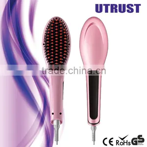 Hair Straightening Brush as Seen on tv OEM LCD Comb Hair Straightener Brush 2016 thumbnail-1