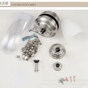 110-240v 70w AC DC Motor 42'' Retractable Ceiling Fan With Lights thumbnail-2