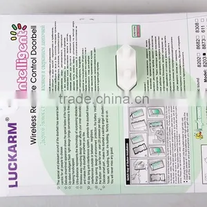 Wholesale Light Wireless Remote Control Doorbell With Music Song Doorbell thumbnail-3