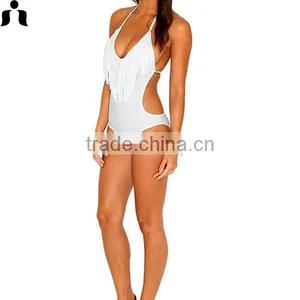 Summer One -piece Bathing Suits With Romantic Tassels thumbnail-4