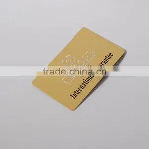 PVC Magnetic Stripe PVC Embossed Gold Business Card thumbnail-4