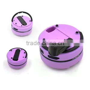 USB Hand Crank Dynamo Rechargeable Foldable Plastic LED Camping Lights With Mobile Phone Charger thumbnail-3