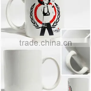 Good Quality 6oz White Ceramic Coffee Mug thumbnail-4