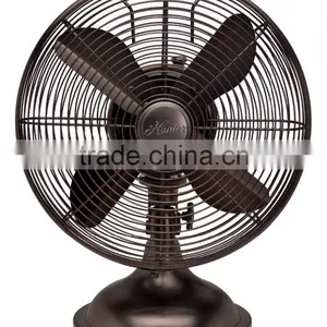 12" Retro Table Fan With Oil Rubbed Bronze Finish thumbnail-2