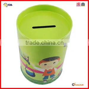 Metal Round Money Saving Tin Boxes thumbnail-1