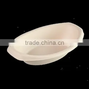 Biodegradable Elegant Sugarcane 650ml Food Container HRB02 thumbnail-1