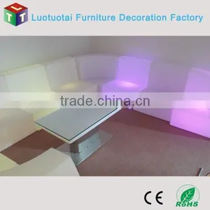 Hot Sale Single Corner and Straight LED Color Light Up Sofa thumbnail-6