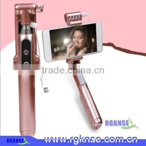 2016 RGKNSE NEW Pocket Selfie Stick With LED Flash Light, LED Selfie Stick With Cable Take thumbnail-6