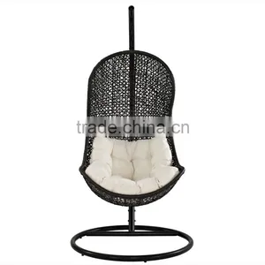 Baby Wrought Iron Wicker Hanging Outdoor Swing Chair thumbnail-2