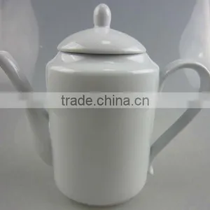 White Porcelain Coffee Tea Pot thumbnail-1