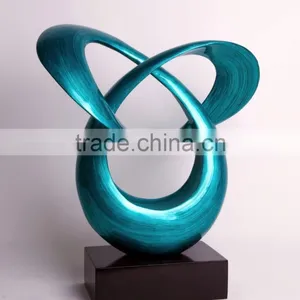 High Quality Best Selling Modern LV Arts Evolving Teal Sculpture 2015 From Vietnam thumbnail-1