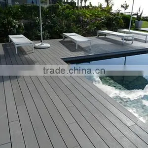 Long Lifetime Wood Plastic Composite Wooden Garden Decking /outdoor Flooring thumbnail-2