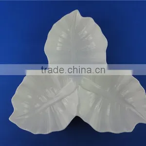Bulk Ceramic Plates Leaf Shape thumbnail-1