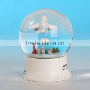 Handmade Resin And Glass Water Ball for Boys, Cool Plane Snowdome thumbnail-3