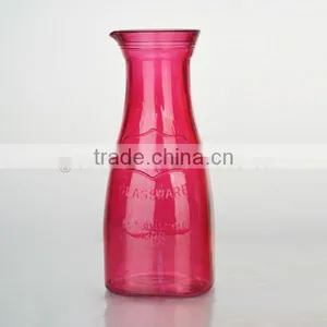 Yorkshire Color Painted Glass Milk Bottle thumbnail-1
