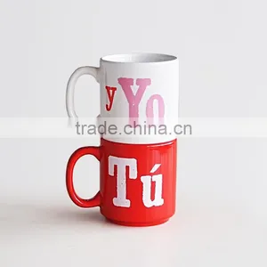 Set of 2 Ceramic Coffee Mug for Promotion thumbnail-1