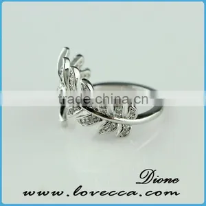Hotsale Micro Pave Rings Silver, Friendship Rings--- Best Gifts for Good Friends thumbnail-1
