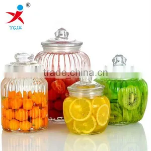 High Quality Glass Candy Jar With Lid for Dry Food thumbnail-1
