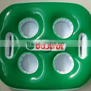 Inflatable Floating Beer Tray With Handle thumbnail-1