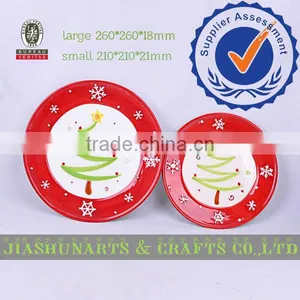 2016 Christmas Tree Pattern Ceramic Fruit Dishes thumbnail-1