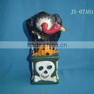 Halloween Skull Candle Holder/ Halloween Items thumbnail-1