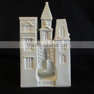 Bisque Porcelain Carolers Votive Holder, Partylite Village Christmas P0204 Candle Holder thumbnail-2