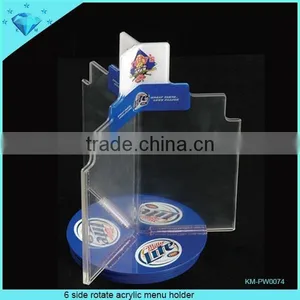 3 Side Acrylic Menu Stand thumbnail-2