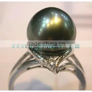 Green Seawater Pearl Ring thumbnail-2