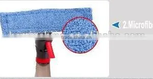 Water Spray Double Sides Glass Cleaning Brush Window Cleaning Tool Red thumbnail-3