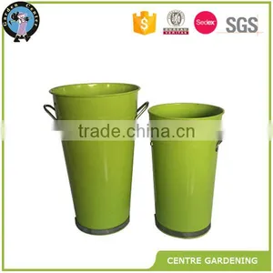 Galvanized Zinc Flower Bucket for Decor thumbnail-5