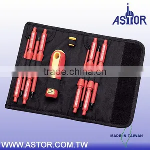 10 Pcs VDE Professional Interchangable Screwdriver Tool Set thumbnail-1